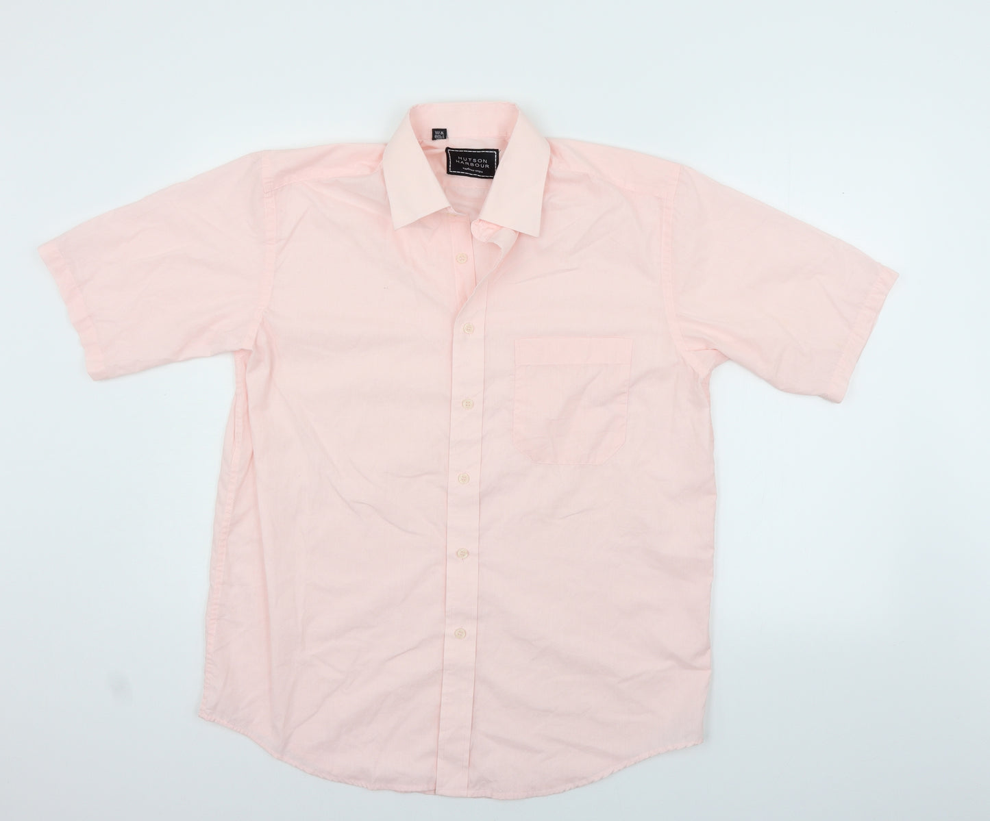 Hutson Harbour Womens Pink   Basic Button-Up Size M