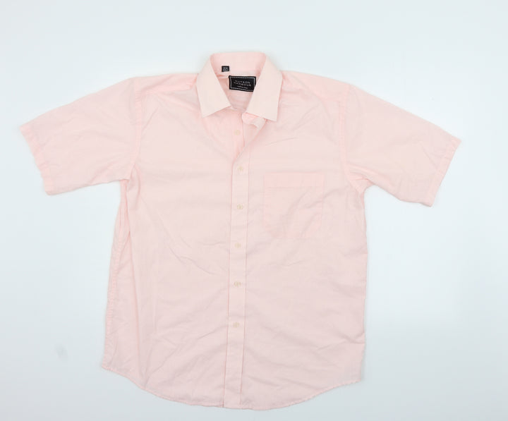 Hutson Harbour Womens Pink   Basic Button-Up Size M