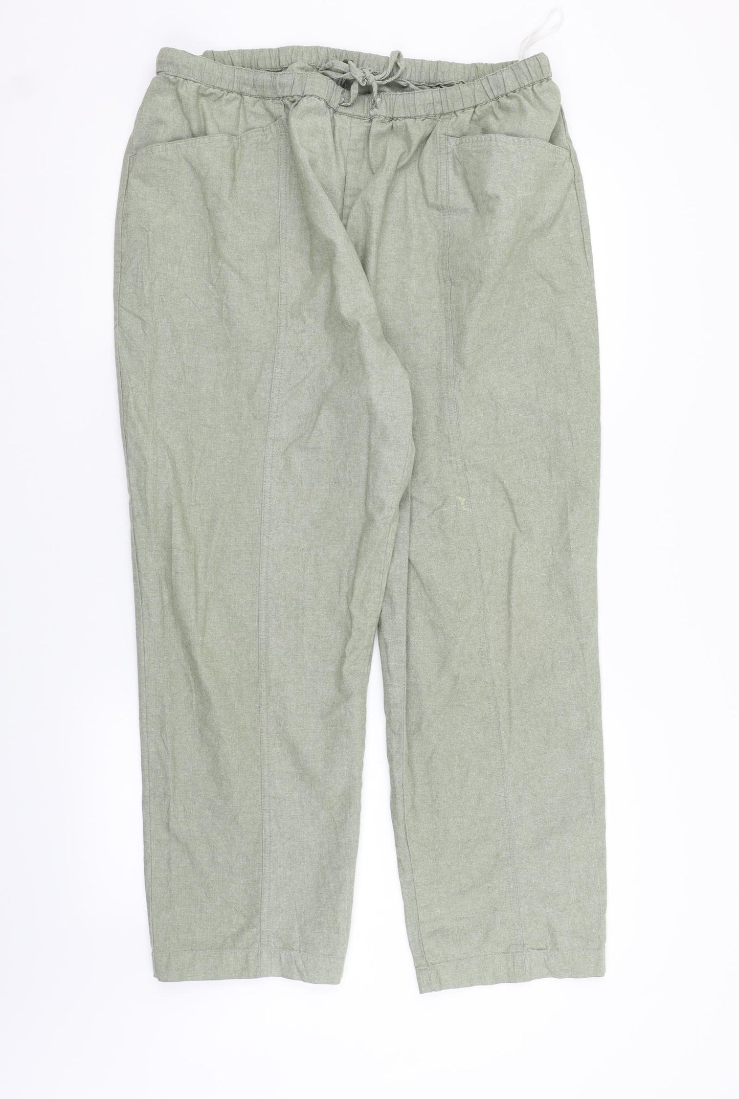 EWM Womens Green   Sweatpants Trousers Size 20 L26 in