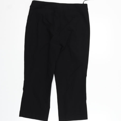 Papaya Womens Black   Trousers  Size 12 L20 in