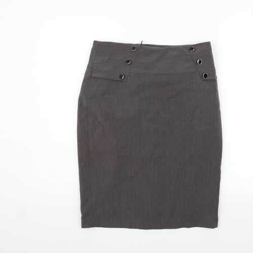 Papaya Womens Grey   Flare Skirt Size 12