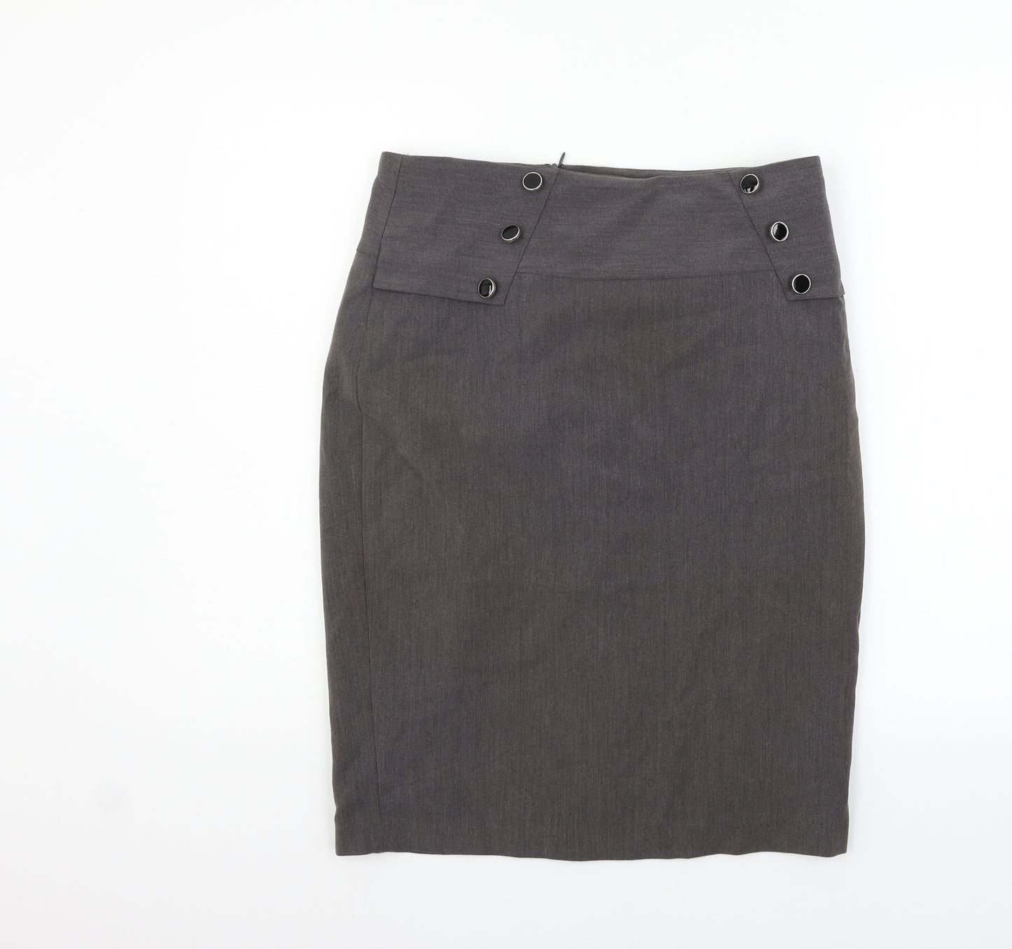 Papaya Womens Grey   Flare Skirt Size 12