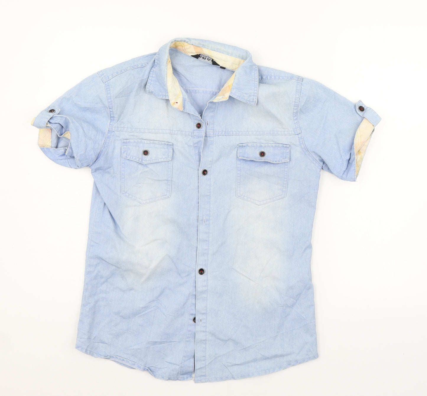 Preworn Womens Blue   Basic Button-Up Size M