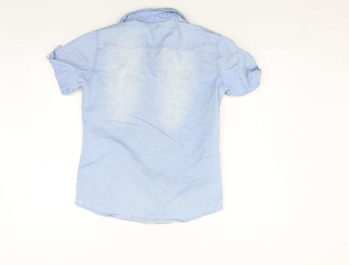Preworn Womens Blue   Basic Button-Up Size M