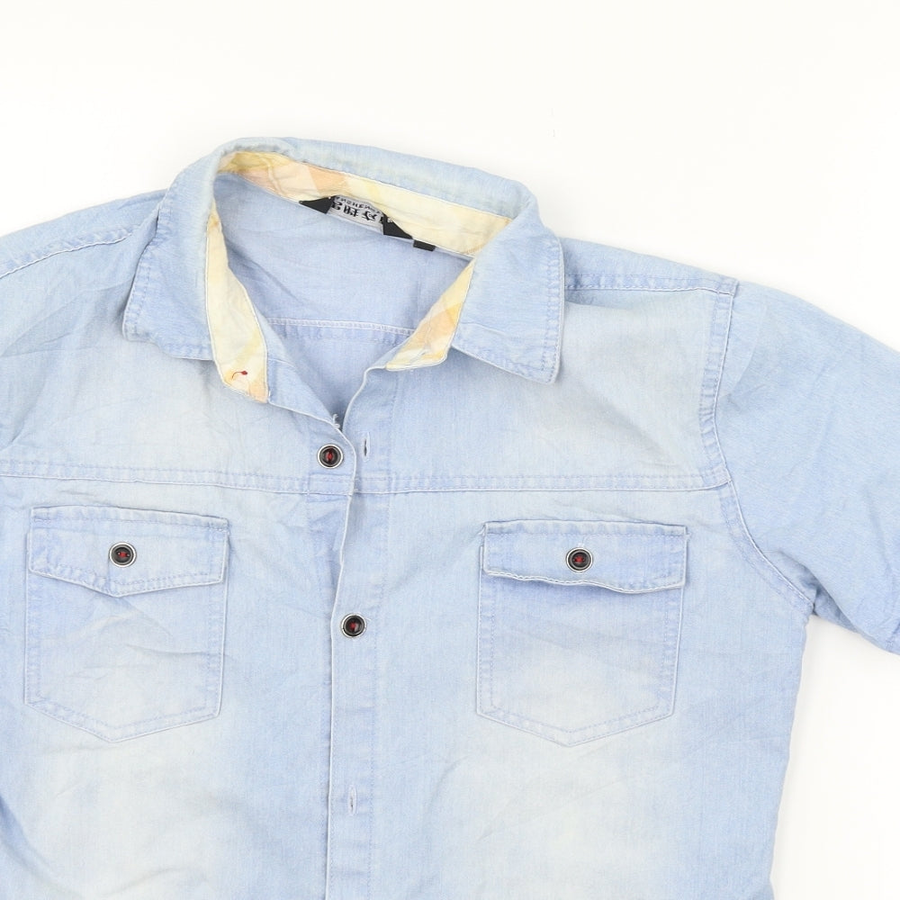 Preworn Womens Blue   Basic Button-Up Size M