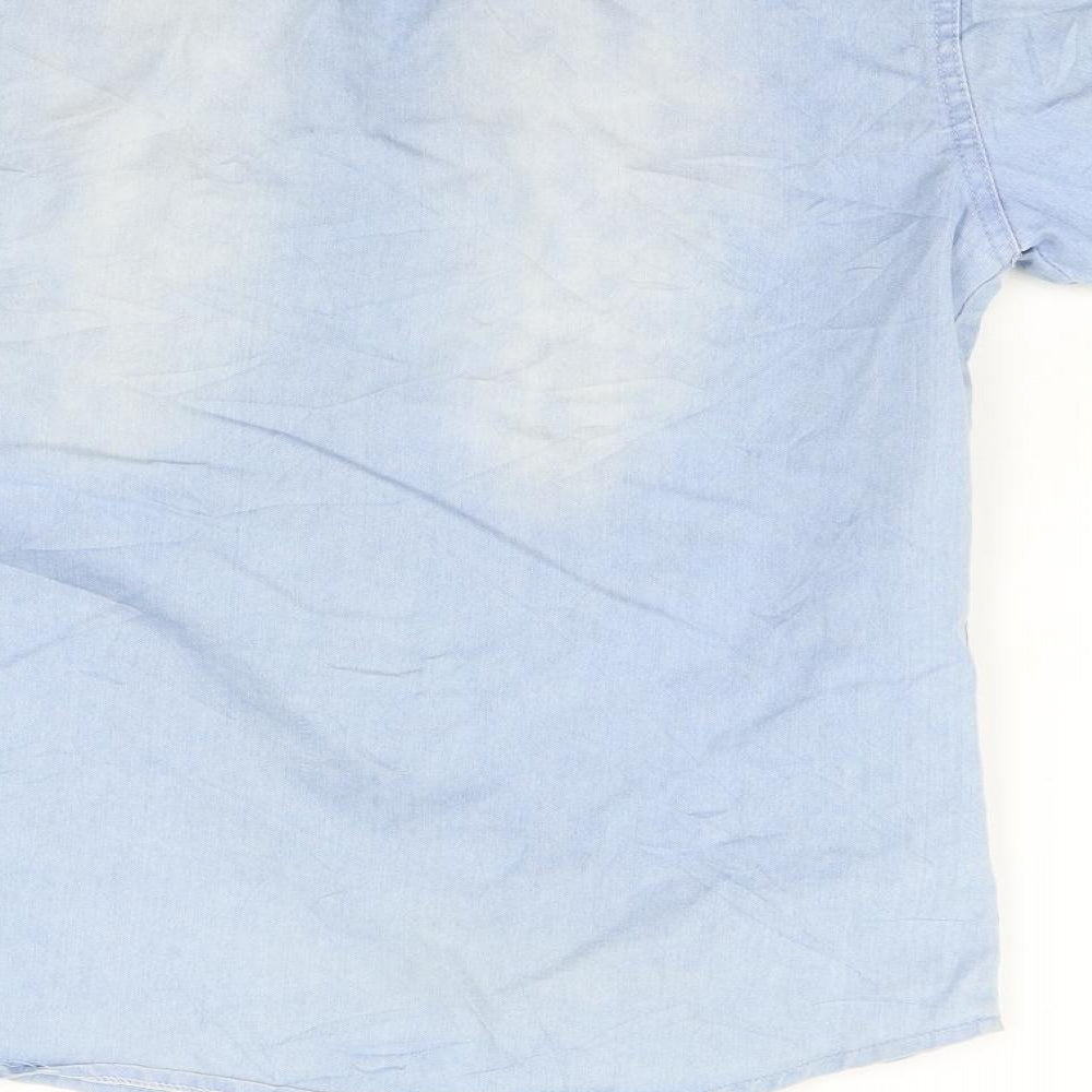 Preworn Womens Blue   Basic Button-Up Size M