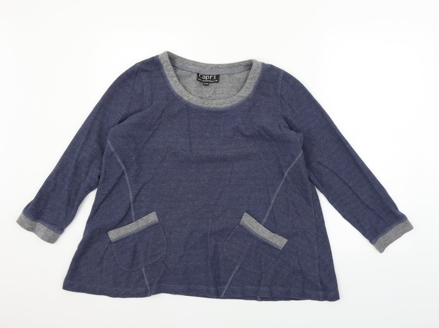 Capri Womens Blue   Pullover Jumper Size M