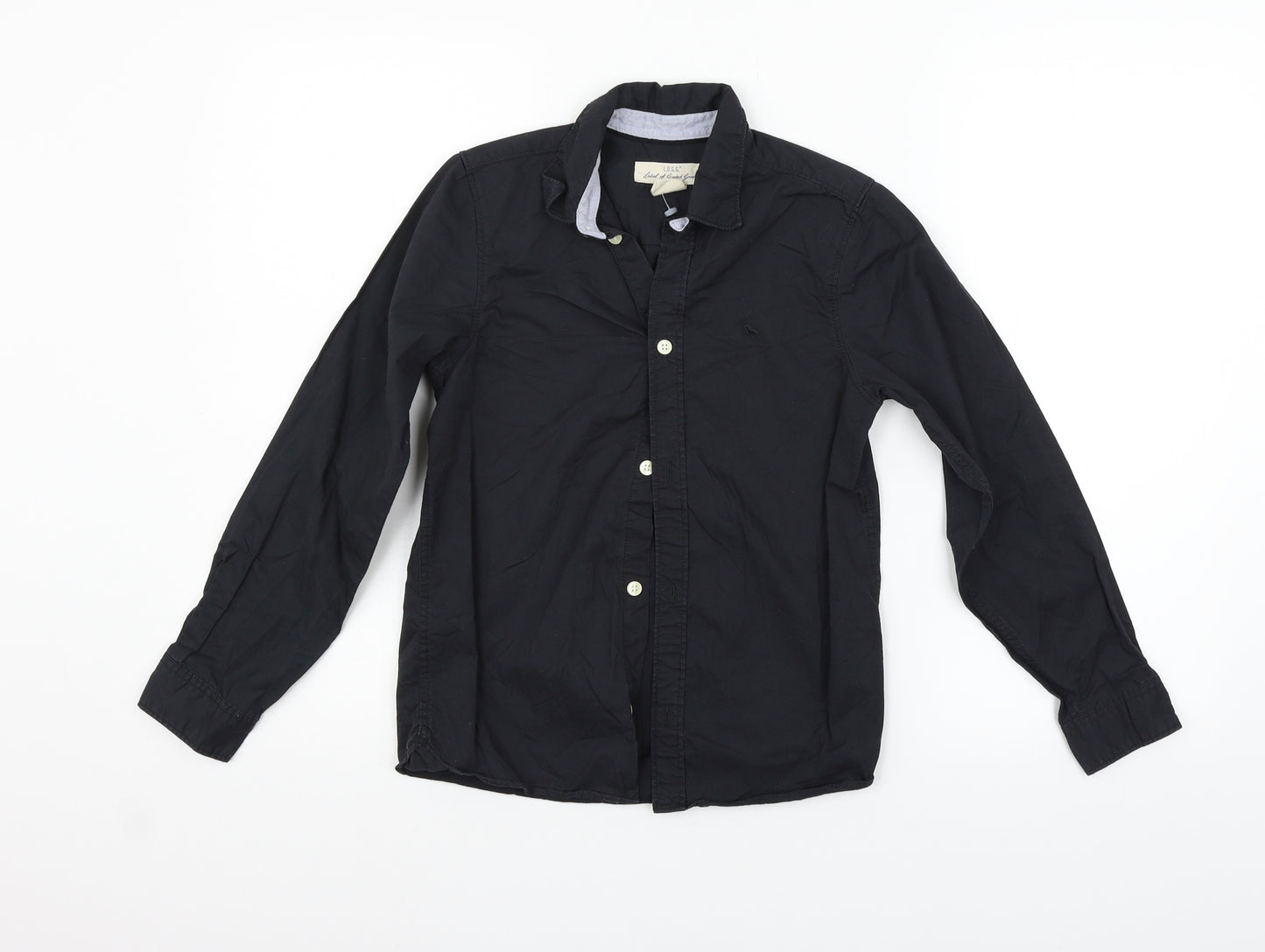 LOGG Girls Black   Basic Button-Up Size 10-11 Years