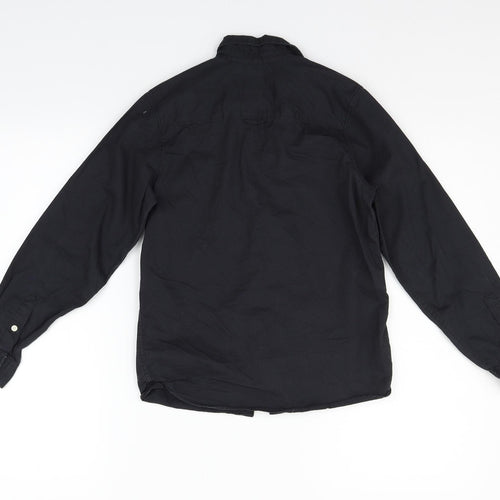 LOGG Girls Black   Basic Button-Up Size 10-11 Years