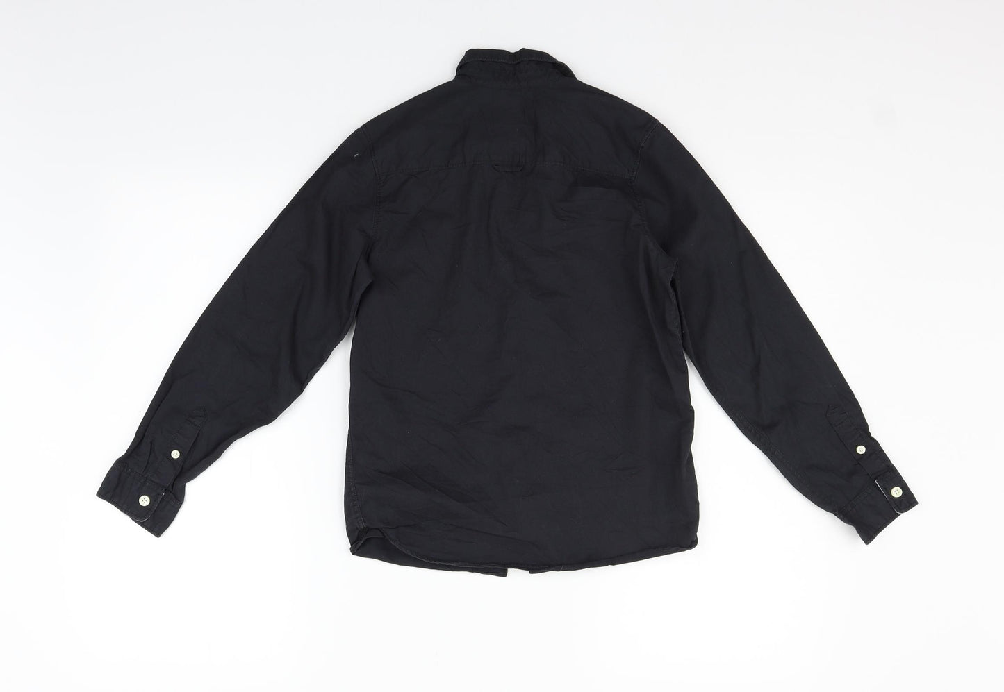 LOGG Girls Black   Basic Button-Up Size 10-11 Years