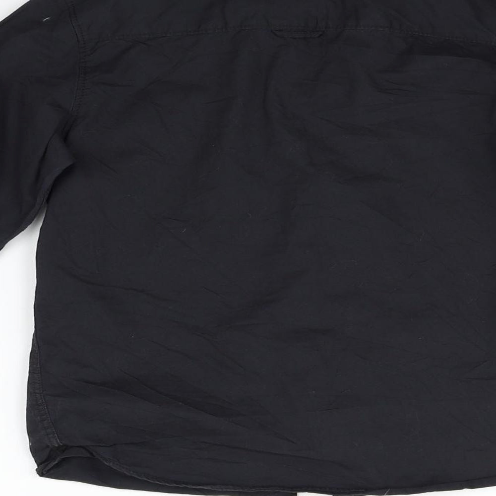 LOGG Girls Black   Basic Button-Up Size 10-11 Years
