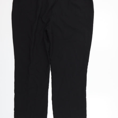 Preworn Womens Black   Trousers  Size 18 L26 in