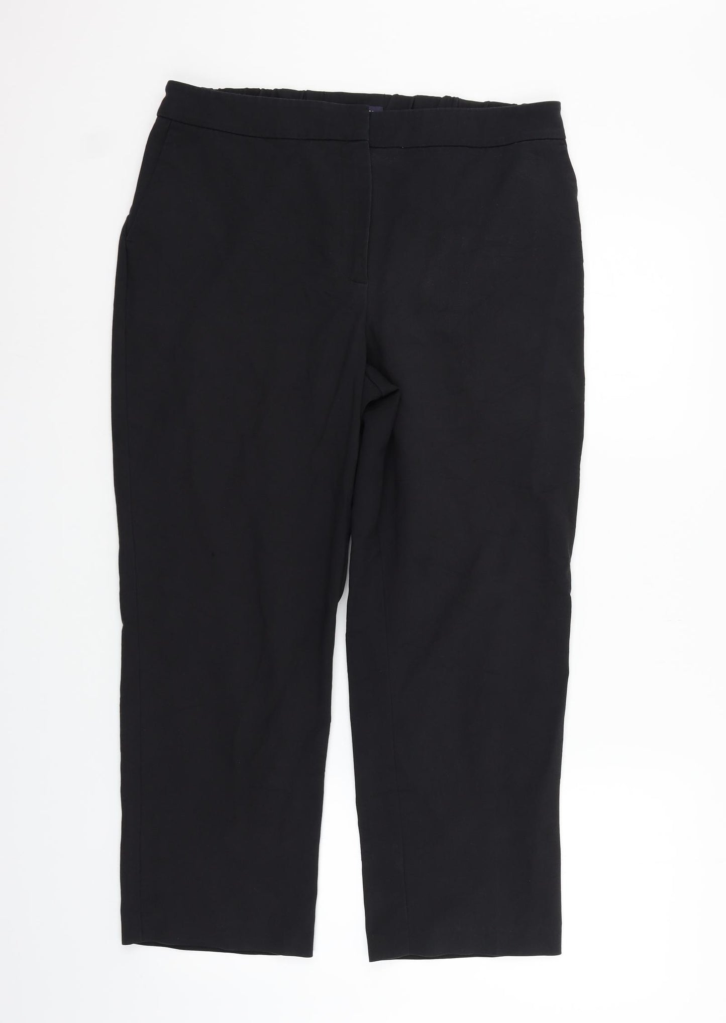Marks and Spencer Womens Black   Trousers  Size 16 L24 in