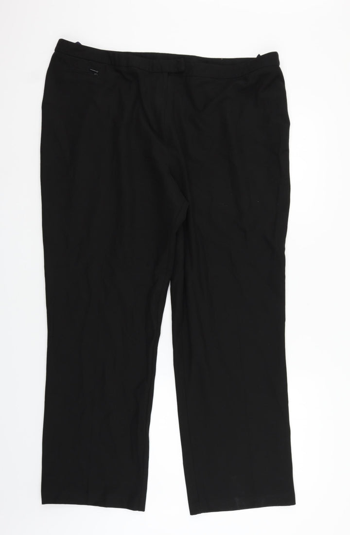 Debenhams Womens Black Trousers Size 20 L27 in