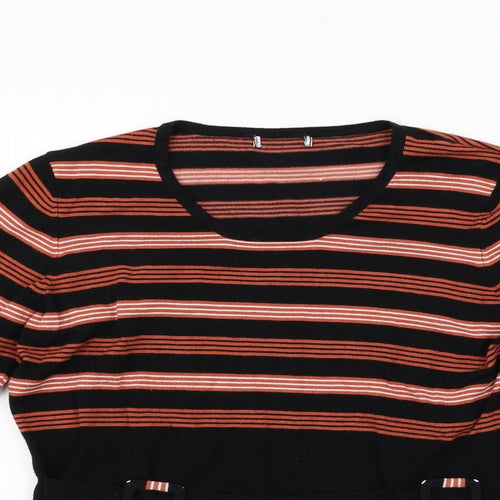 Preworn Womens Beige Striped  Pullover Jumper Size L