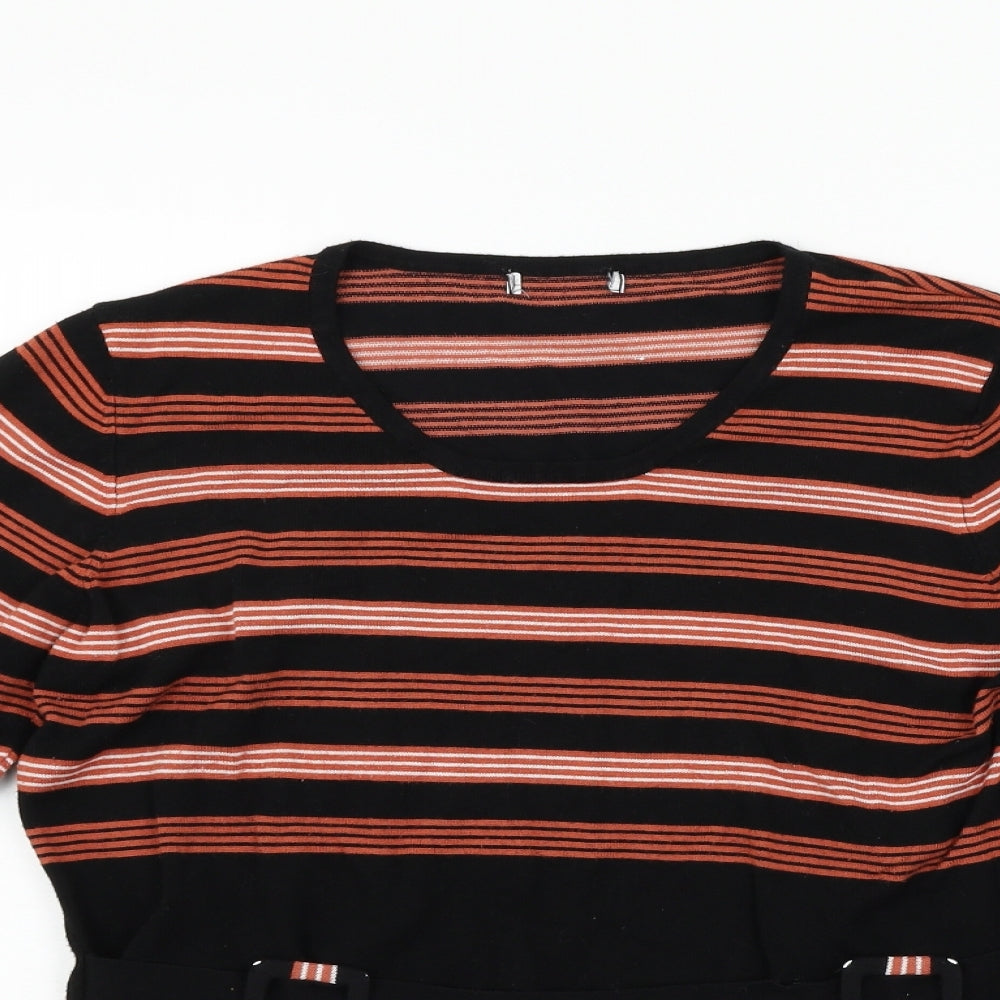 Preworn Womens Beige Striped  Pullover Jumper Size L