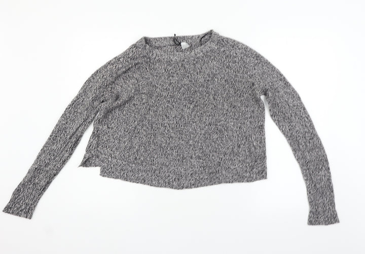 Divided Womens Grey Pullover Jumper Size M