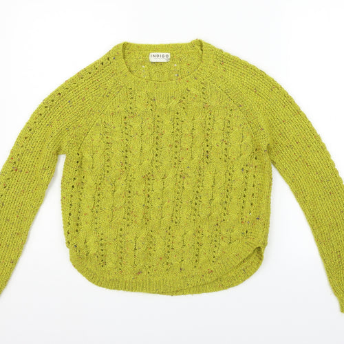 Marks and Spencer Womens Yellow   Henley Jumper Size 8