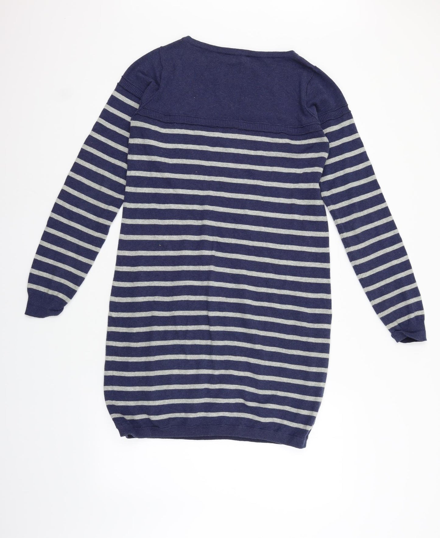 Wrap Womens Blue Striped  Jumper Dress  Size 12