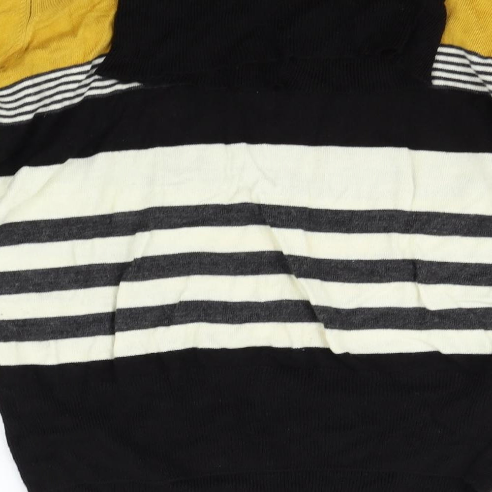 EWM Womens Yellow Striped  Pullover Jumper Size M