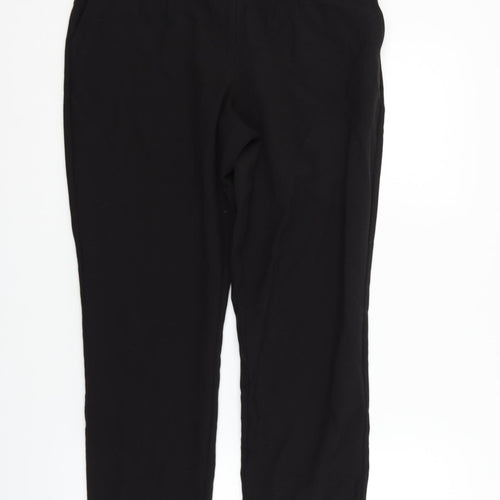 M&Co Womens Black Houndstooth  Trousers  Size 12 L27 in