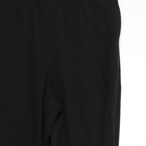 M&Co Womens Black Houndstooth  Trousers  Size 12 L27 in