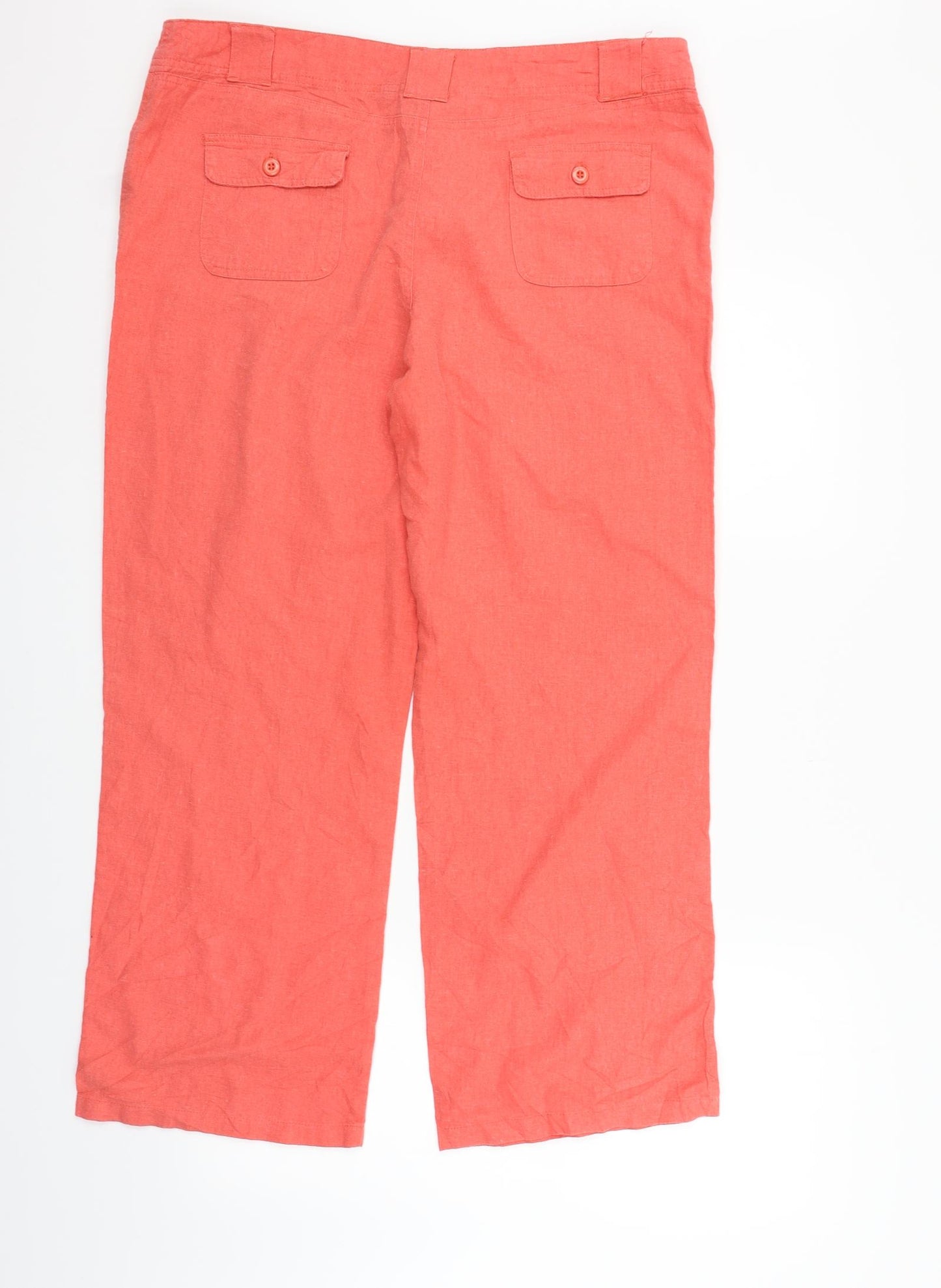 Mia Moda Womens Pink   Trousers  Size 20 L27 in
