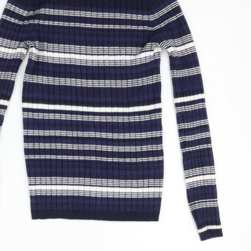 Atmsphere Womens Blue Striped  Pullover Jumper Size 12