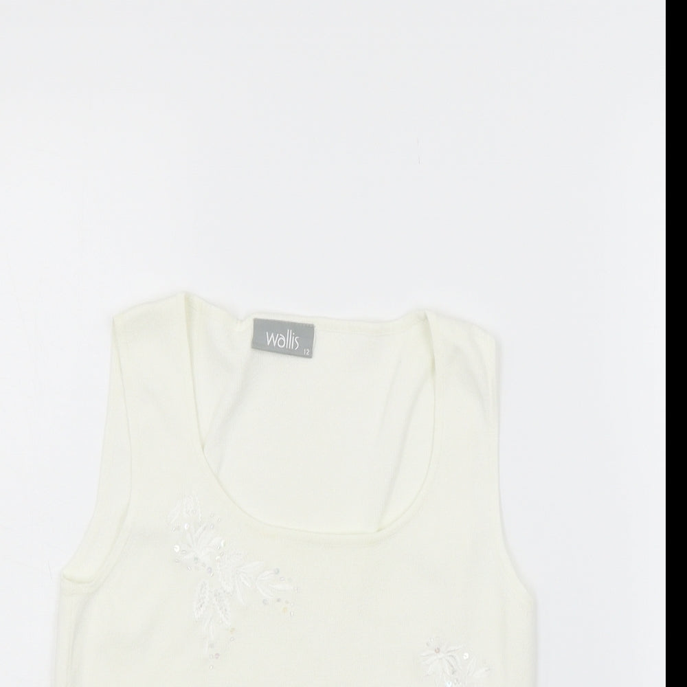 Wallis Womens Silver   Pullover Jumper Size 12