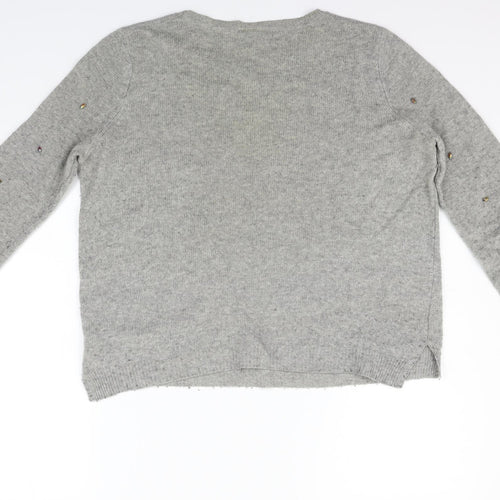 Topshop Womens Grey   Pullover Jumper Size 10