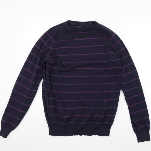 Springfield Womens Blue Striped  Pullover Jumper Size XL