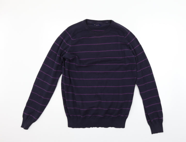 Springfield Womens Blue Striped Pullover Jumper Size XL