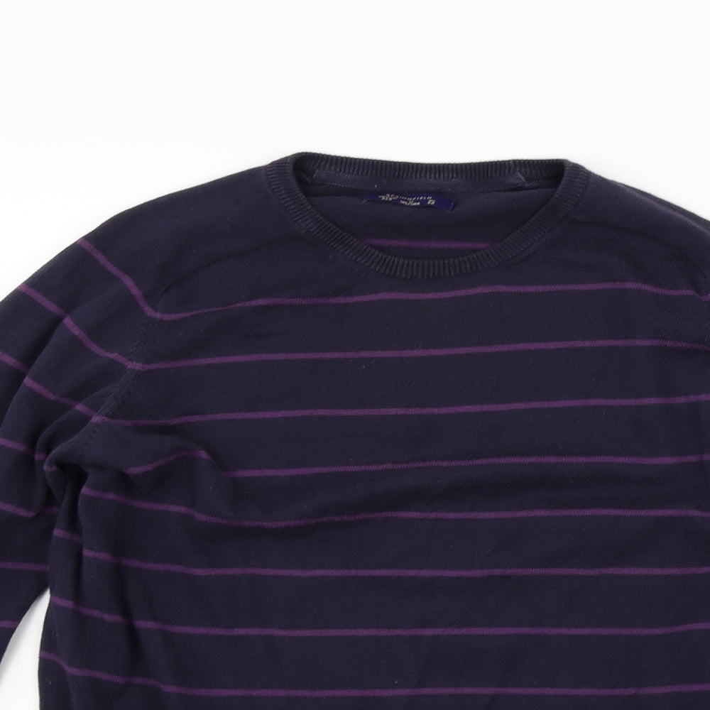 Springfield Womens Blue Striped  Pullover Jumper Size XL