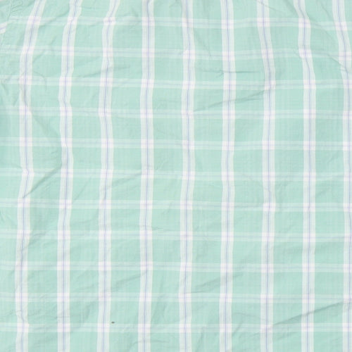 South Bay Mens Green Check   Button-Up Size S