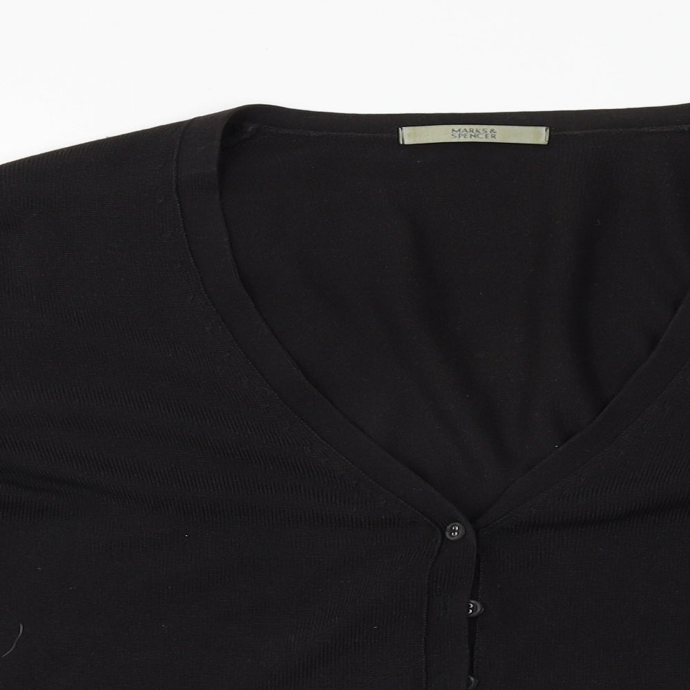 Marks and Spencer  Womens Black   Cardigan Jumper Size 14