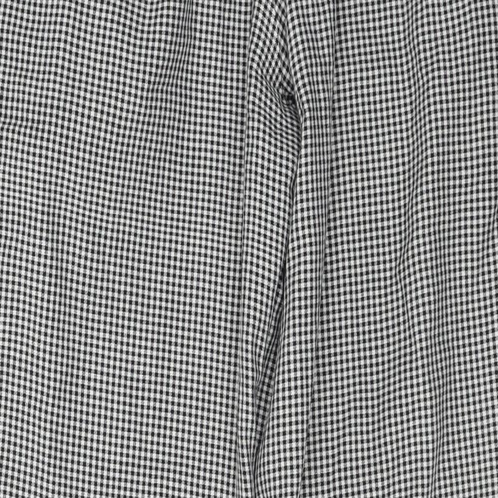 cheff whites Mens Grey Check  Trousers  Size 30 in L26 in