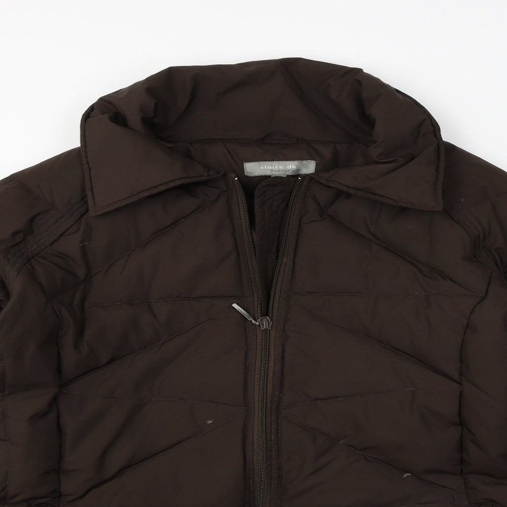 Claire DK  Womens Brown   Jacket Coat Size 12