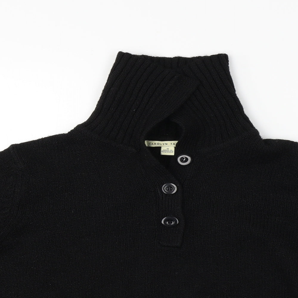 Carolyn Taylor  Womens Black   Henley Jumper Size M