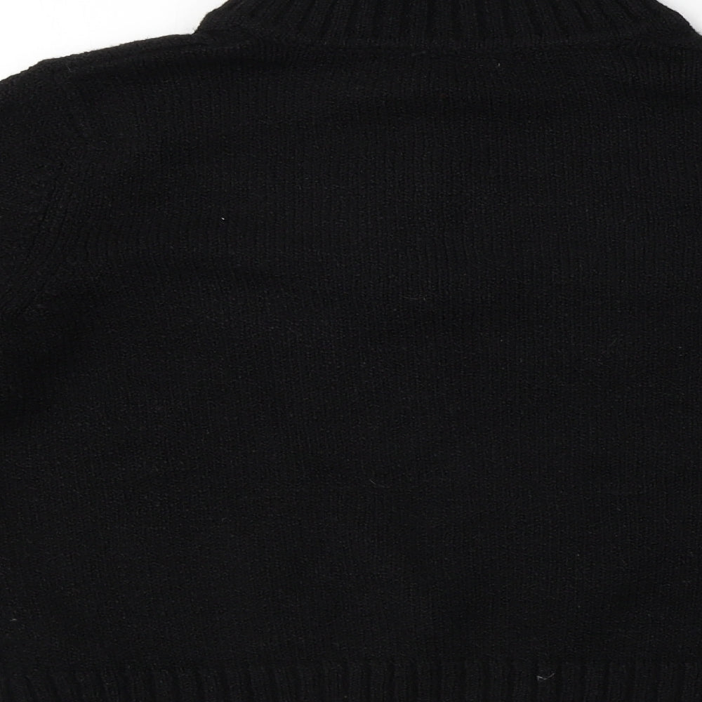 Carolyn Taylor  Womens Black   Henley Jumper Size M