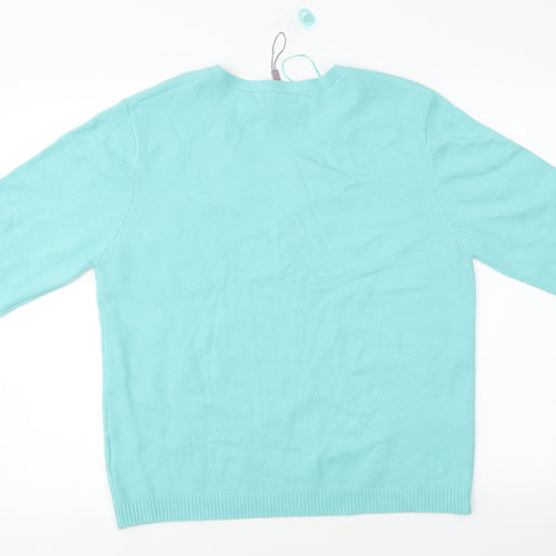 Ann Marie  Womens Blue   Pullover Jumper Size XL