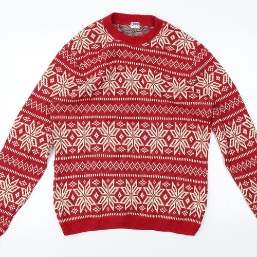 Oslo  Womens Red   Pullover Jumper Size L
