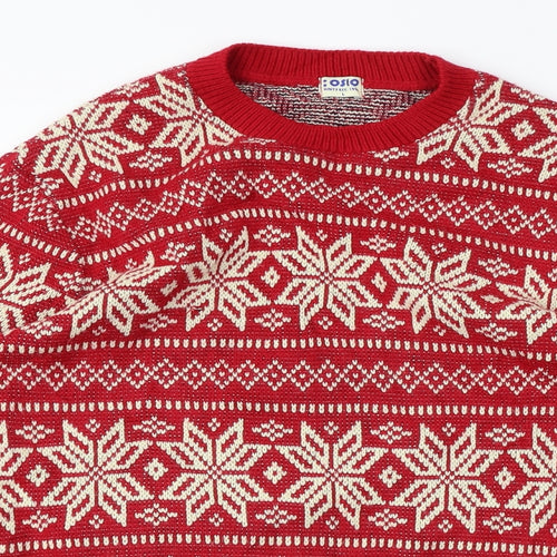 Oslo  Womens Red   Pullover Jumper Size L