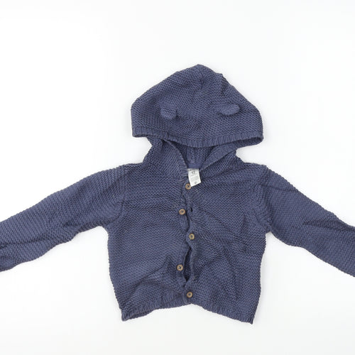 carters  Boys Blue   Cardigan Jumper Size 12-18 Months