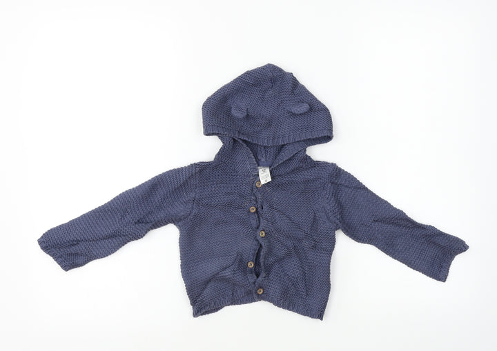 carters Boys Blue Cardigan Jumper Size 12-18 Months