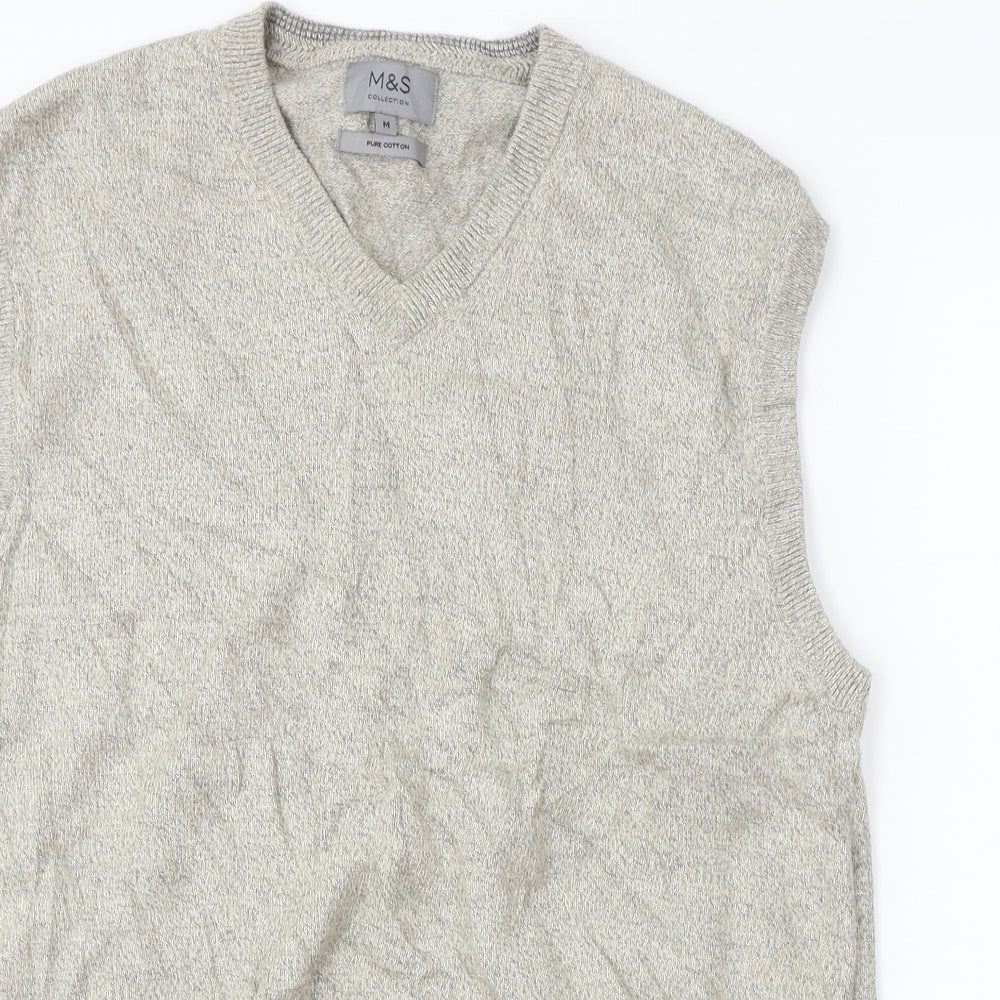 Marks and Spencer  Mens Beige   Vest Jumper Size M