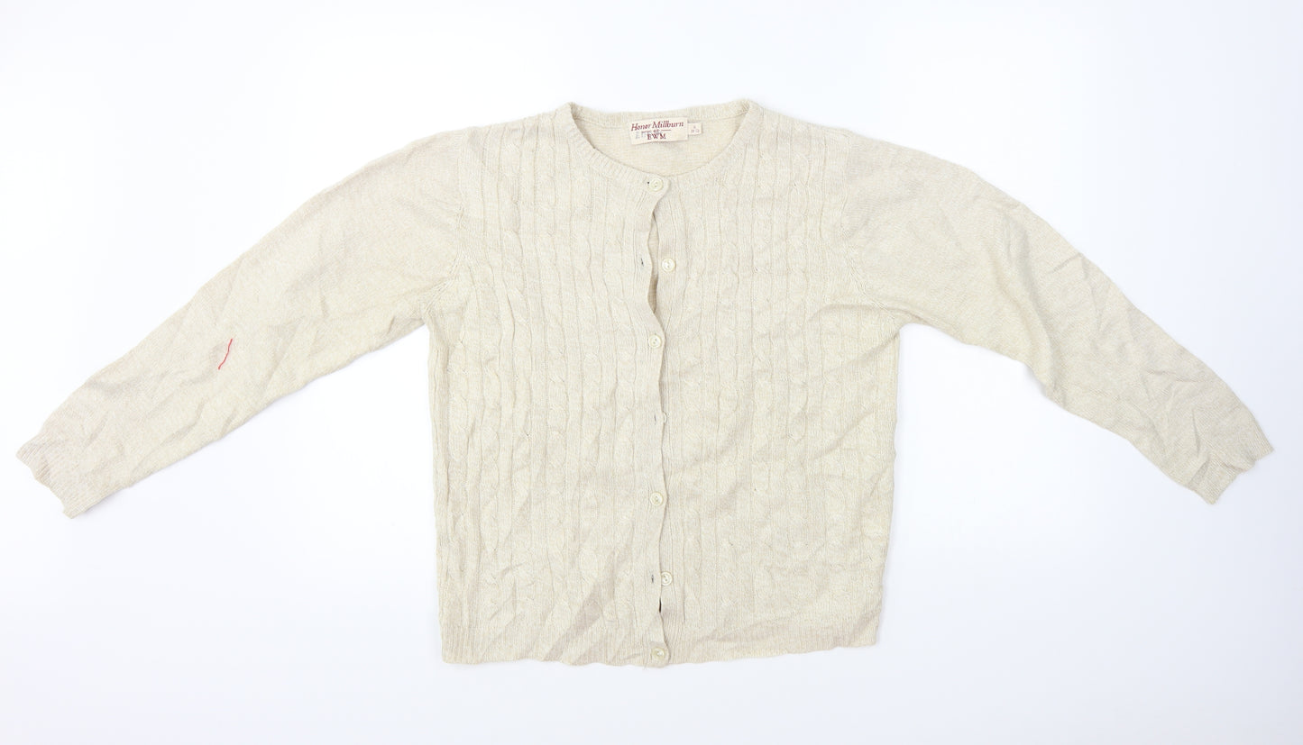 HONOUR MILLBURN   Womens Beige   Cardigan Jumper Size 10