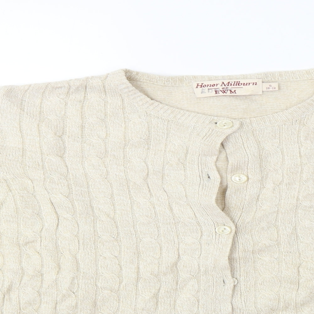 HONOUR MILLBURN   Womens Beige   Cardigan Jumper Size 10