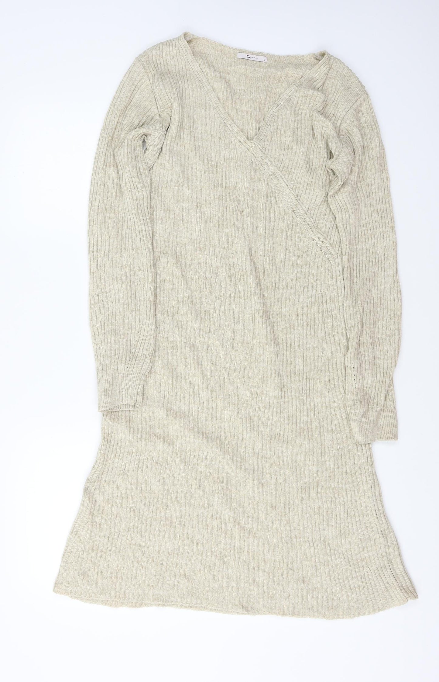 TU Womens Beige   Cardigan Jumper Size 12