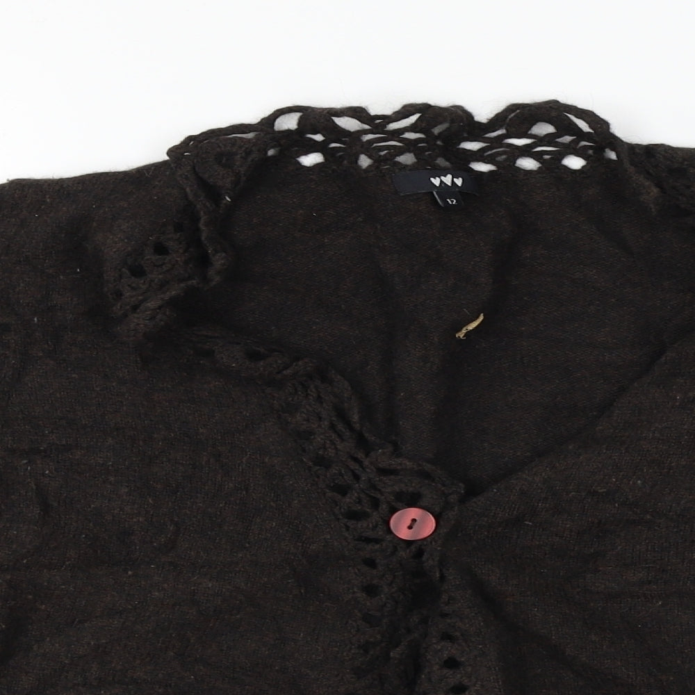 Per Una  Womens Brown   Cardigan Jumper Size 12