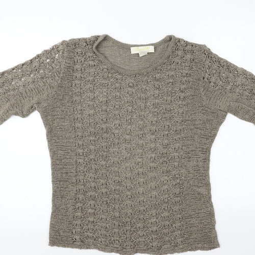Alessa W  Womens Brown   Pullover Jumper Size 14